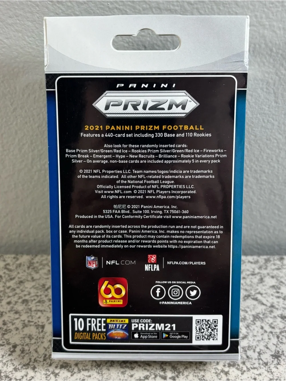 2021 Panini Prizm Hanger Box NFL Football Cards New